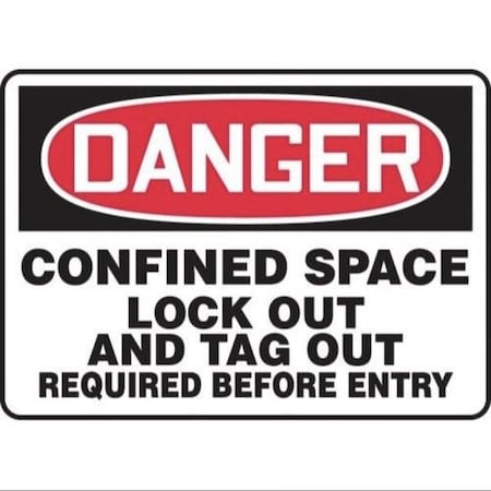 Accuform OSHA DANGER SAFETY SIGN CONFINED MCSP111VA MCSP111VA